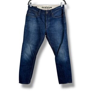 Denham Razor Slim Fit 100% Cotton Button Fly Blue Jeans 31 - EUC,  Classiccore